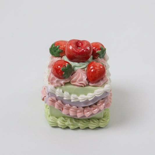 Fake Cake Decor Ceramic Cake Topper, Handmade Cute Dessert Decor