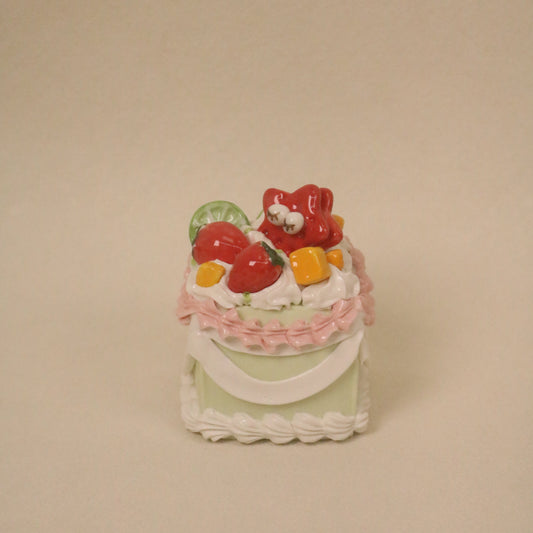 Handmade Charming Ceramic Cake Topper Gift for Dessert Lovers