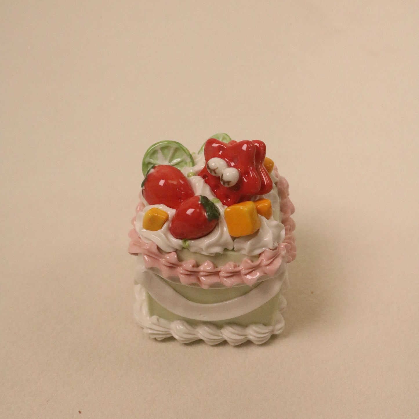 Handmade Charming Ceramic Cake Topper Gift for Dessert Lovers