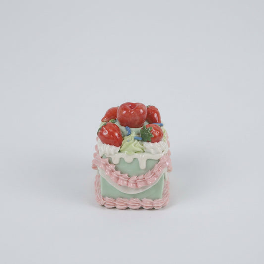 Handmade Cute Dessert Decor Fake Cake Decor Ceramic Cake Topper