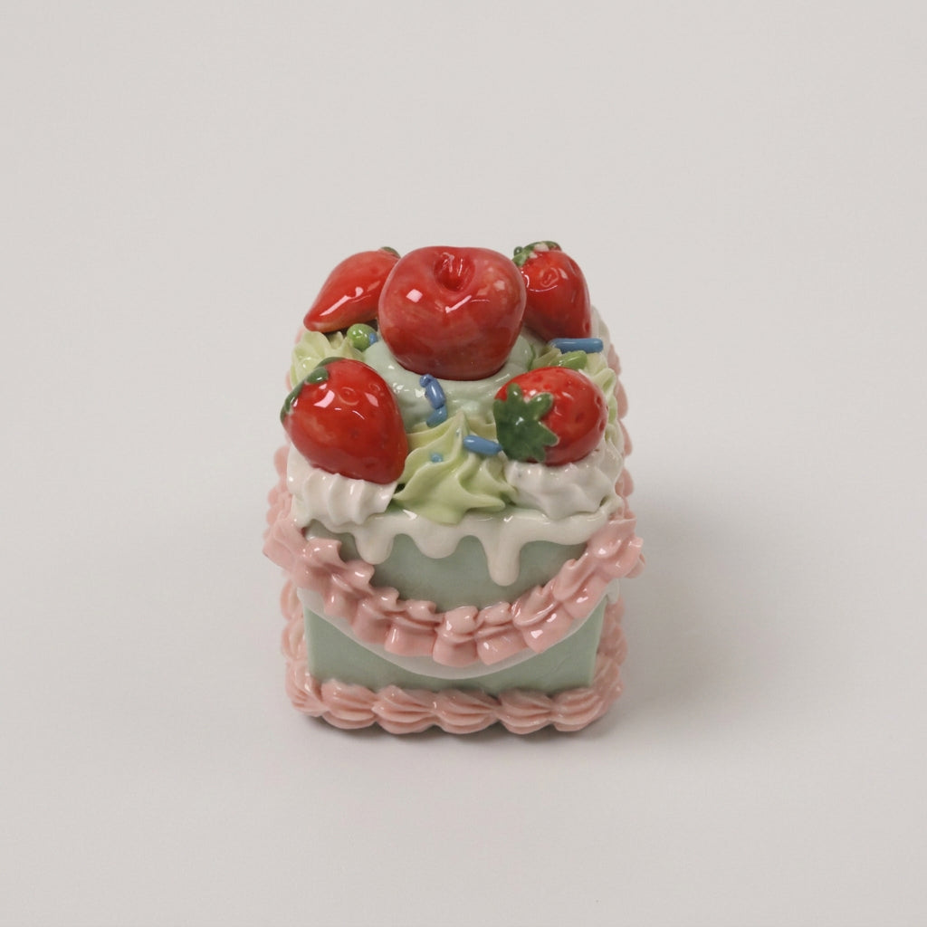 Handmade Cute Dessert Decor Fake Cake Decor Ceramic Cake Topper