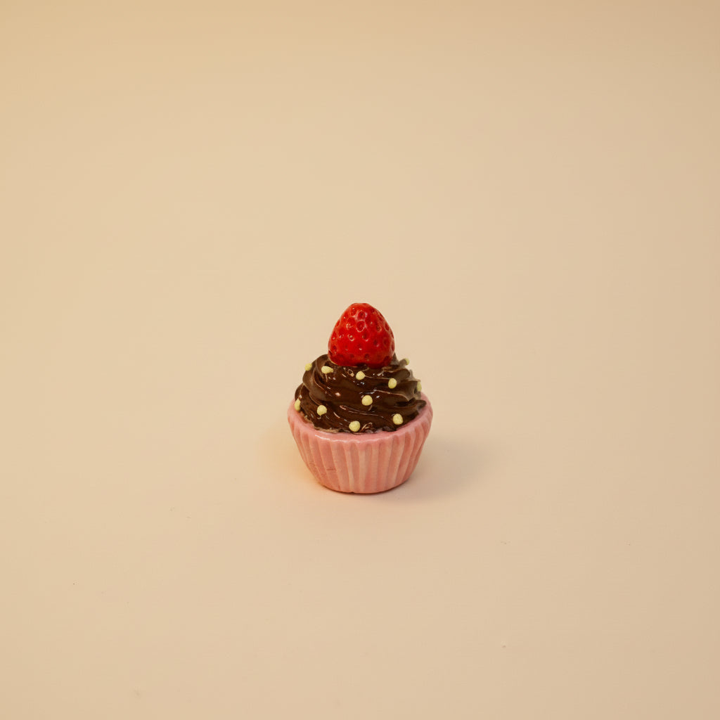 Handmade Mini Paper Cup Ceramic Cake Decorations | Ceramic Fruit Cake Toppers