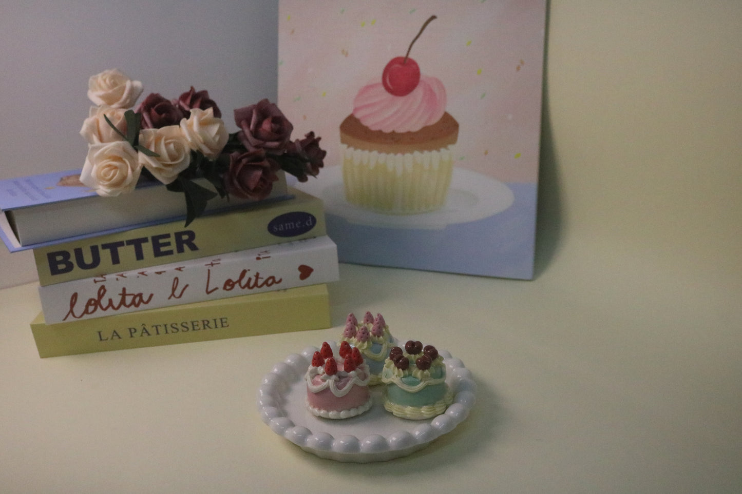 Aesthetic Handmade Ceramic Cake Decor for Cozy Home Styling