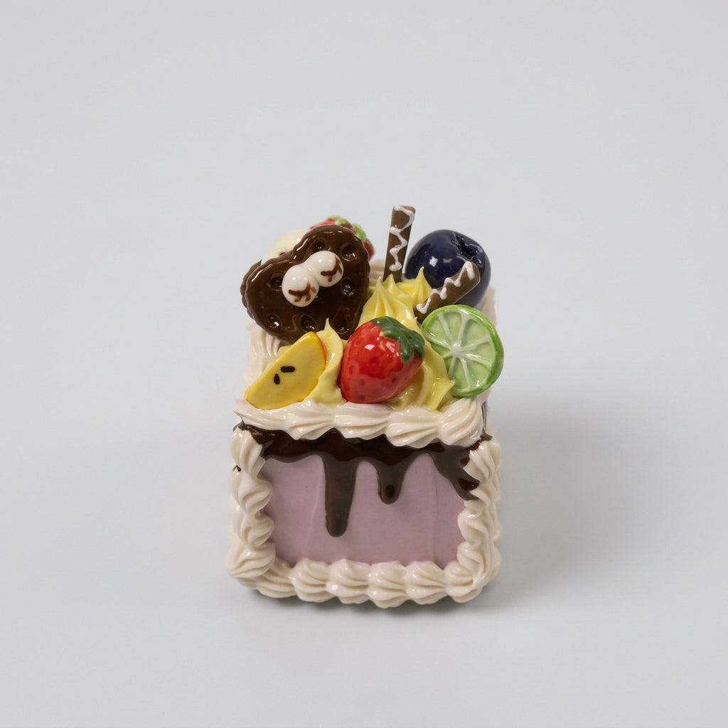Berry & Biscuit — Square Ceramic Cake