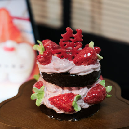 Handmade Wedding Blessing Ceramic Cake Commemorative Decoration