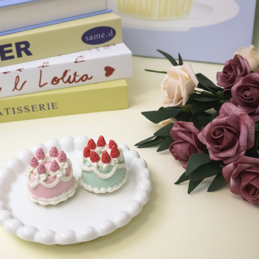 Aesthetic Handmade Ceramic Cake Decor for Cozy Home Styling