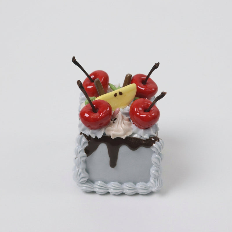 Cherry & Cream — Square Ceramic Cake