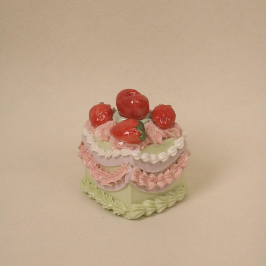 Fake Cake Decor Ceramic Cake Topper, Handmade Cute Dessert Decor