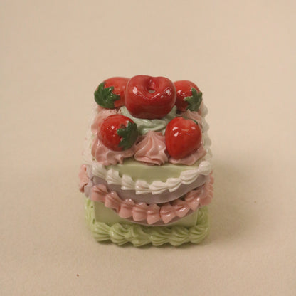 Fake Cake Decor Ceramic Cake Topper, Handmade Cute Dessert Decor