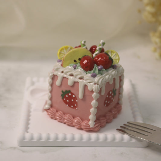 Fake Cake Ornament Sprite’s Orchard Theme Desk Decor