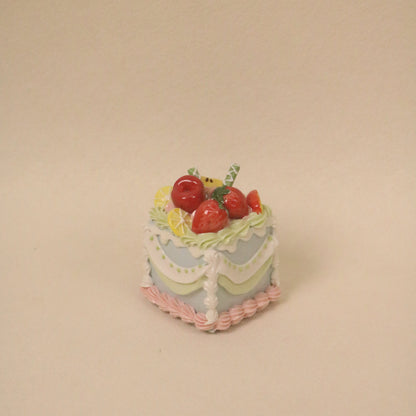 Handicrafts Square Ceramic Cake Decorations | Ceramic Fruit Cream Cake Toppers