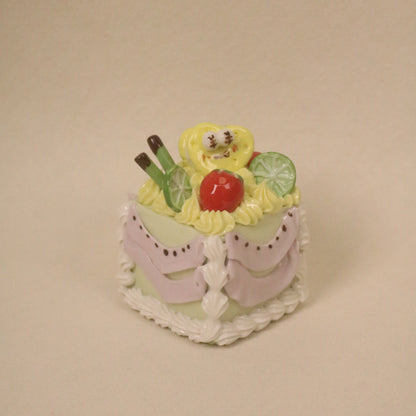 Handmade Ceramic Dessert Ornament – Square Cake Gift Decor