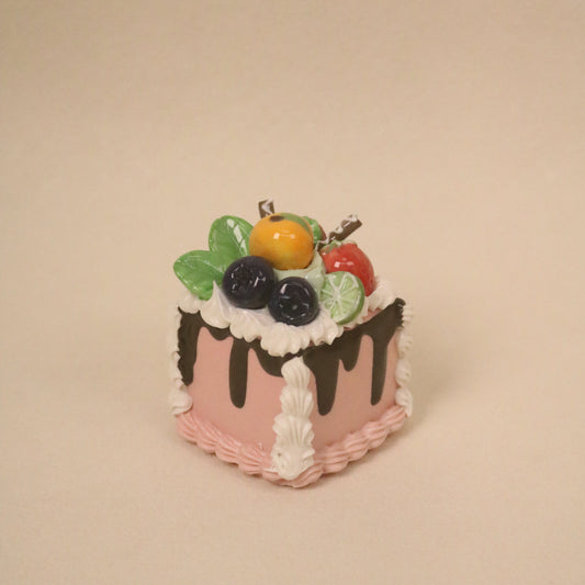 Handmade Ceramic Square Dessert Ornament, Unique Cake Decor Gift