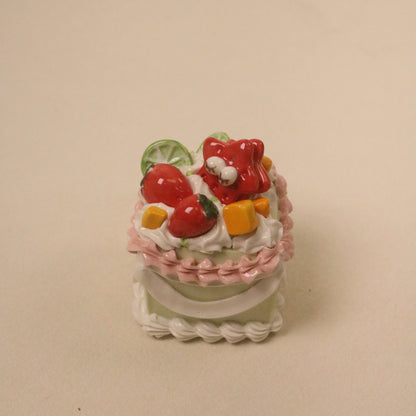 Handmade Charming Ceramic Cake Topper Gift for Dessert Lovers