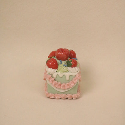 Handmade Cute Dessert Decor Fake Cake Decor Ceramic Cake Topper