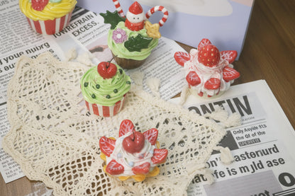 Handmade Ceramic Cake Decorations For Christmas