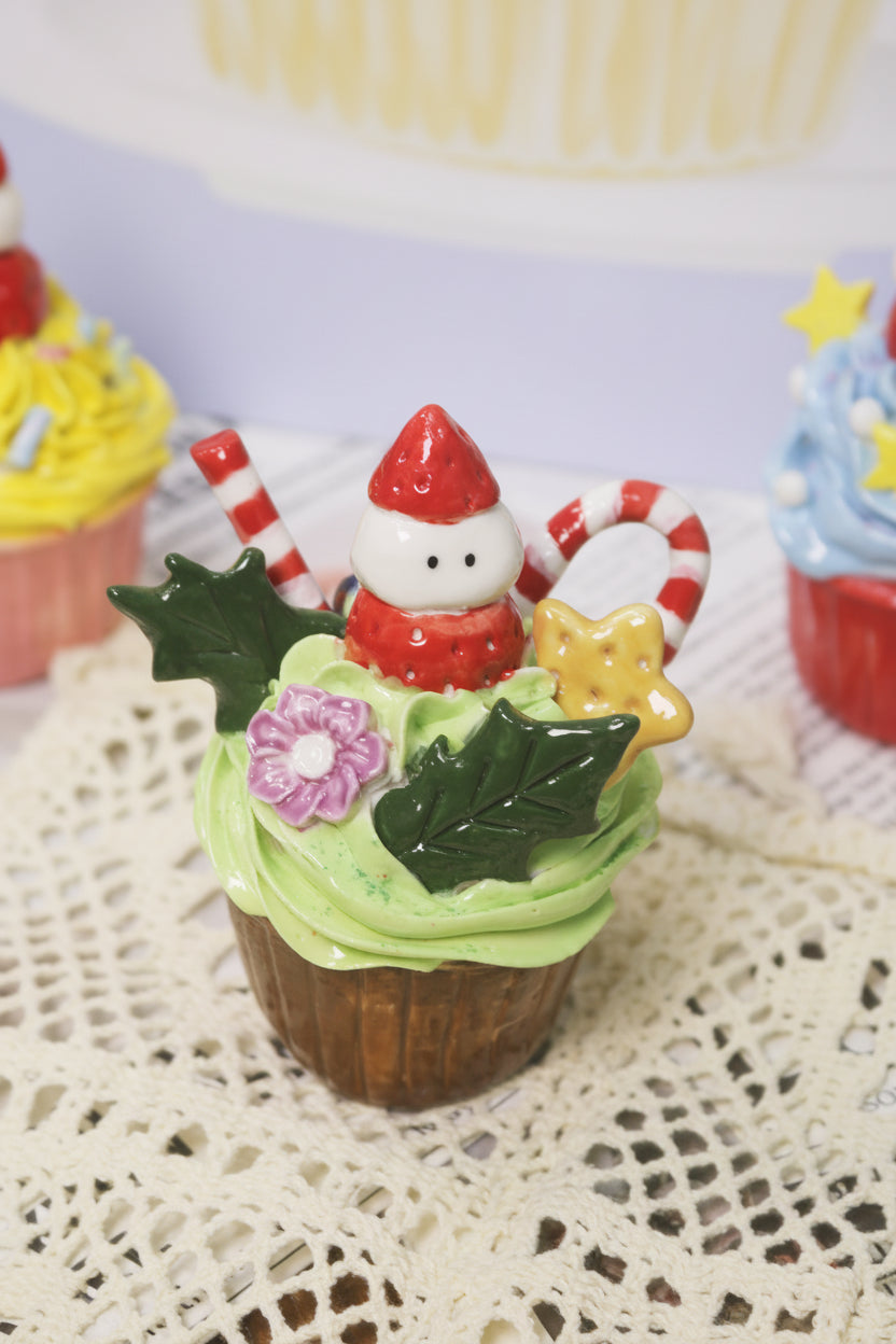 Handmade Ceramic Cake Decorations For Christmas