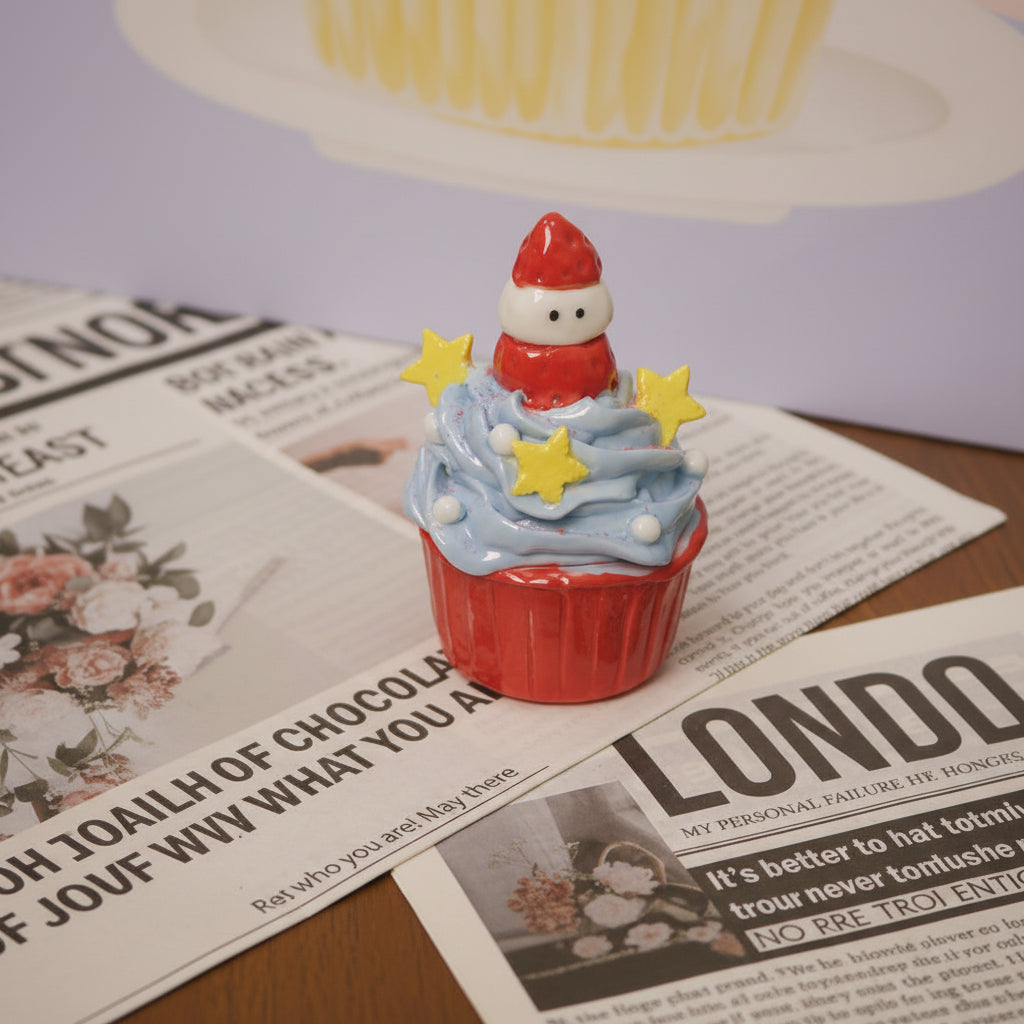 Handmade Ceramic Cake Decorations For Christmas