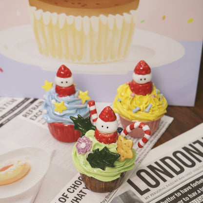 Handmade Ceramic Cake Decorations For Christmas