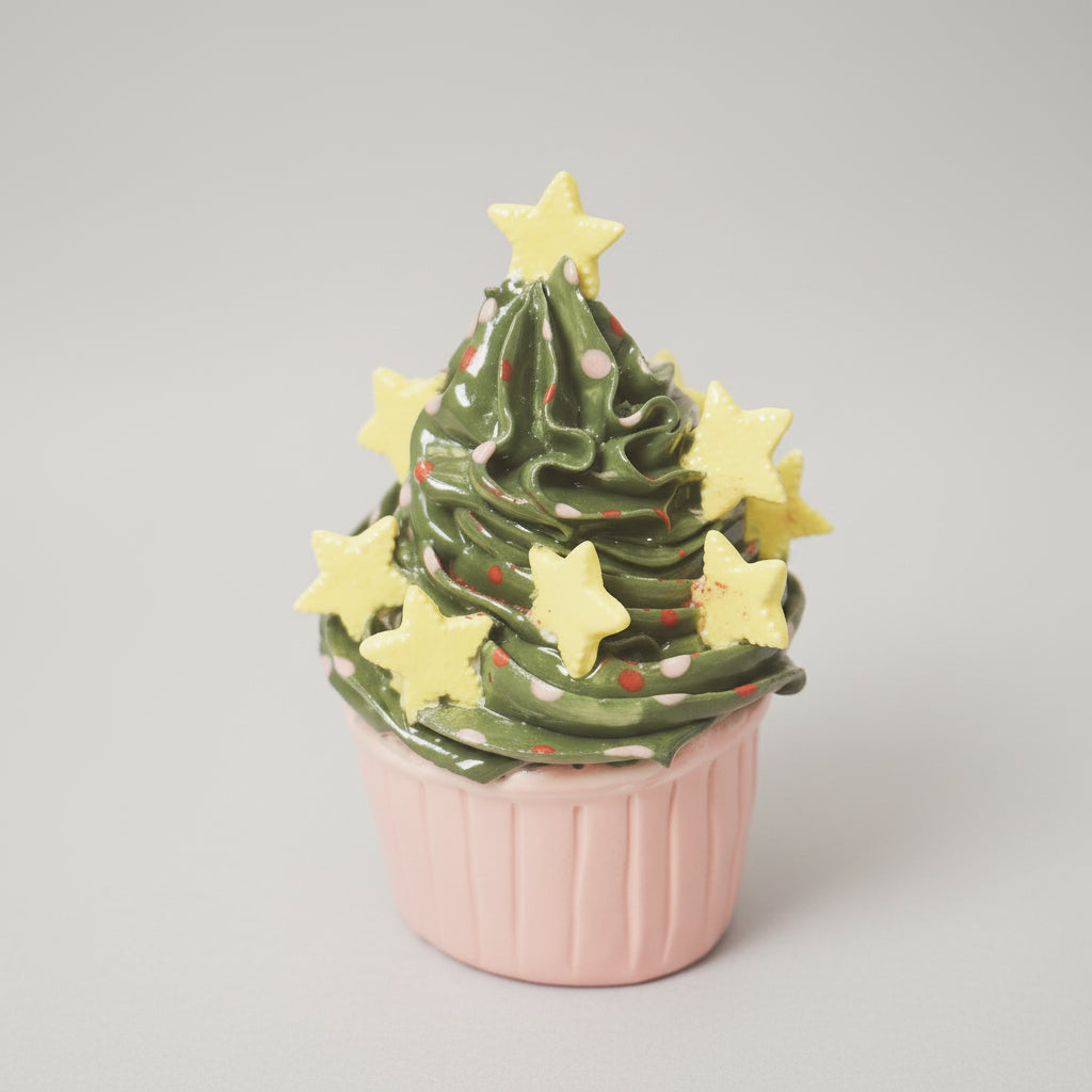 Handmade Ceramic Cake Decorations For Christmas