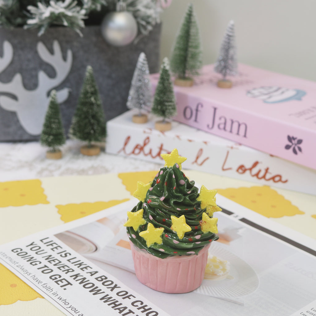 Handmade Ceramic Cake Decorations For Christmas