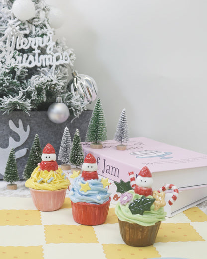 Handmade Ceramic Cake Decorations For Christmas