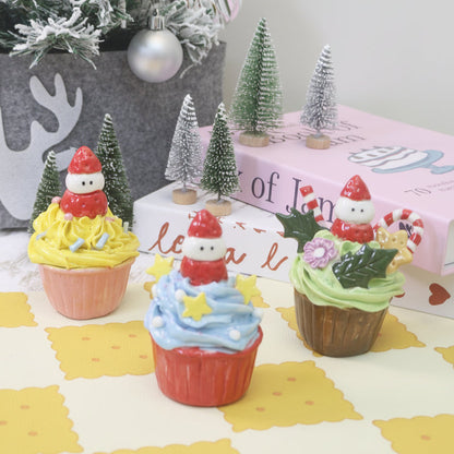 Handmade Ceramic Cake Decorations For Christmas