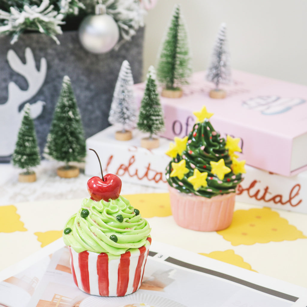 Handmade Ceramic Cake Decorations For Christmas