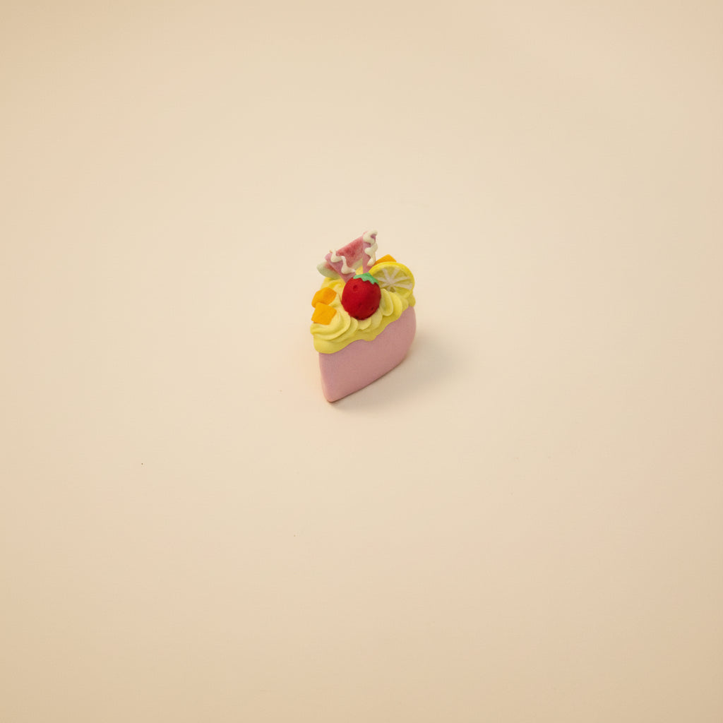 Handcrafted Triangle Fruit Cookies Mini Ceramic Cake