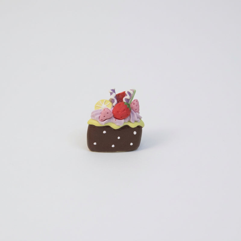 Handcrafted Triangle Fruit Cookies Mini Ceramic Cake