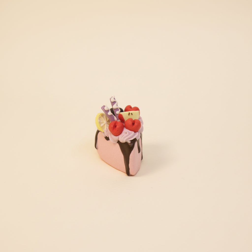 Handcrafted Triangle Fruit Cookies Mini Ceramic Cake
