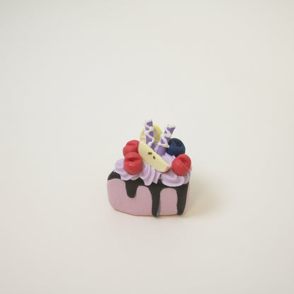 Handcrafted Triangle Fruit Cookies Mini Ceramic Cake