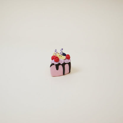 Handcrafted Triangle Fruit Cookies Mini Ceramic Cake