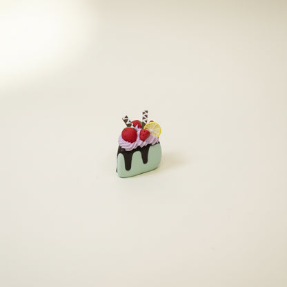 Handcrafted Triangle Fruit Cookies Mini Ceramic Cake