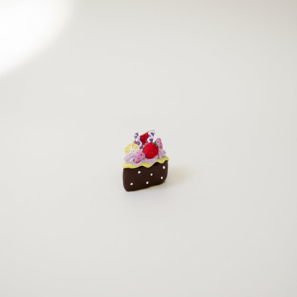 Handcrafted Triangle Fruit Cookies Mini Ceramic Cake