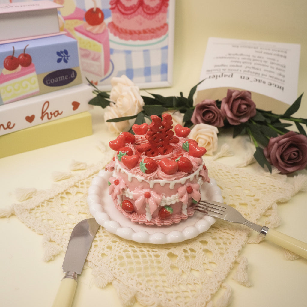 Handmade Chinese Wedding Double Happiness Cake Decorations | Ceramic Xi Cake Toppers