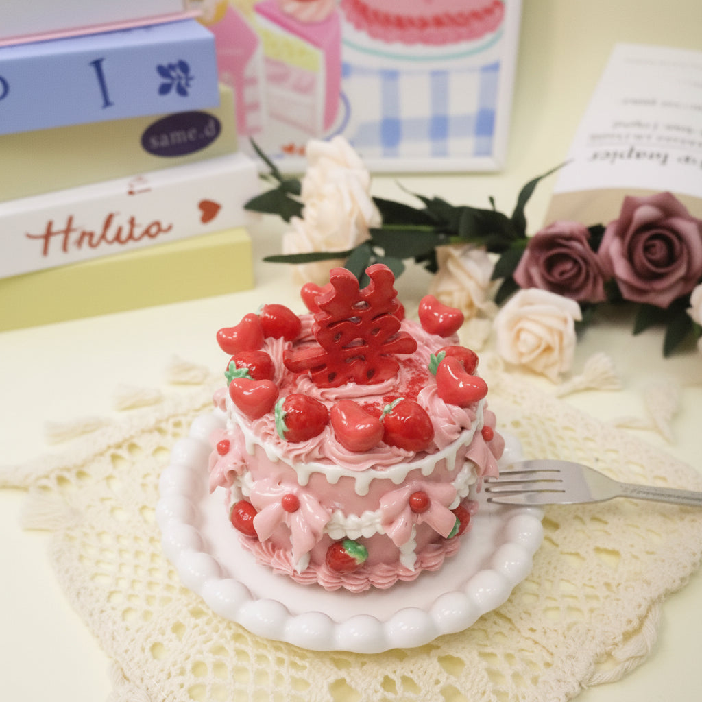 Handmade Chinese Wedding Double Happiness Cake Decorations | Ceramic Xi Cake Toppers