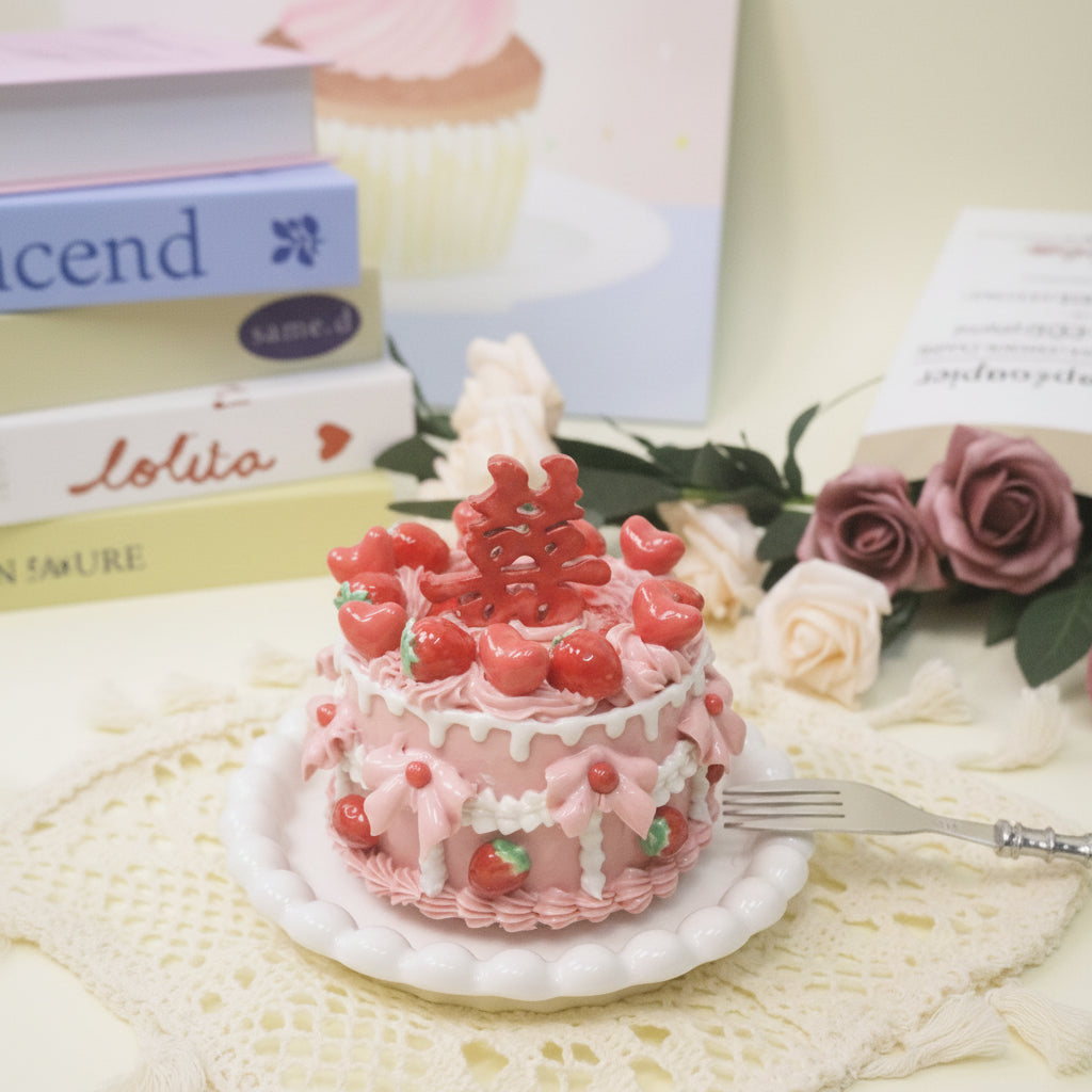 Handmade Chinese Wedding Double Happiness Cake Decorations | Ceramic Xi Cake Toppers