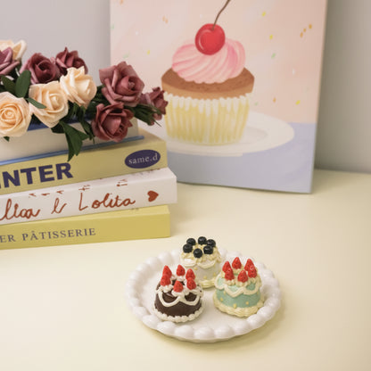 Aesthetic Handmade Ceramic Cake Decor for Cozy Home Styling