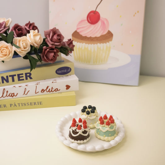 Aesthetic Handmade Ceramic Cake Decor for Cozy Home Styling