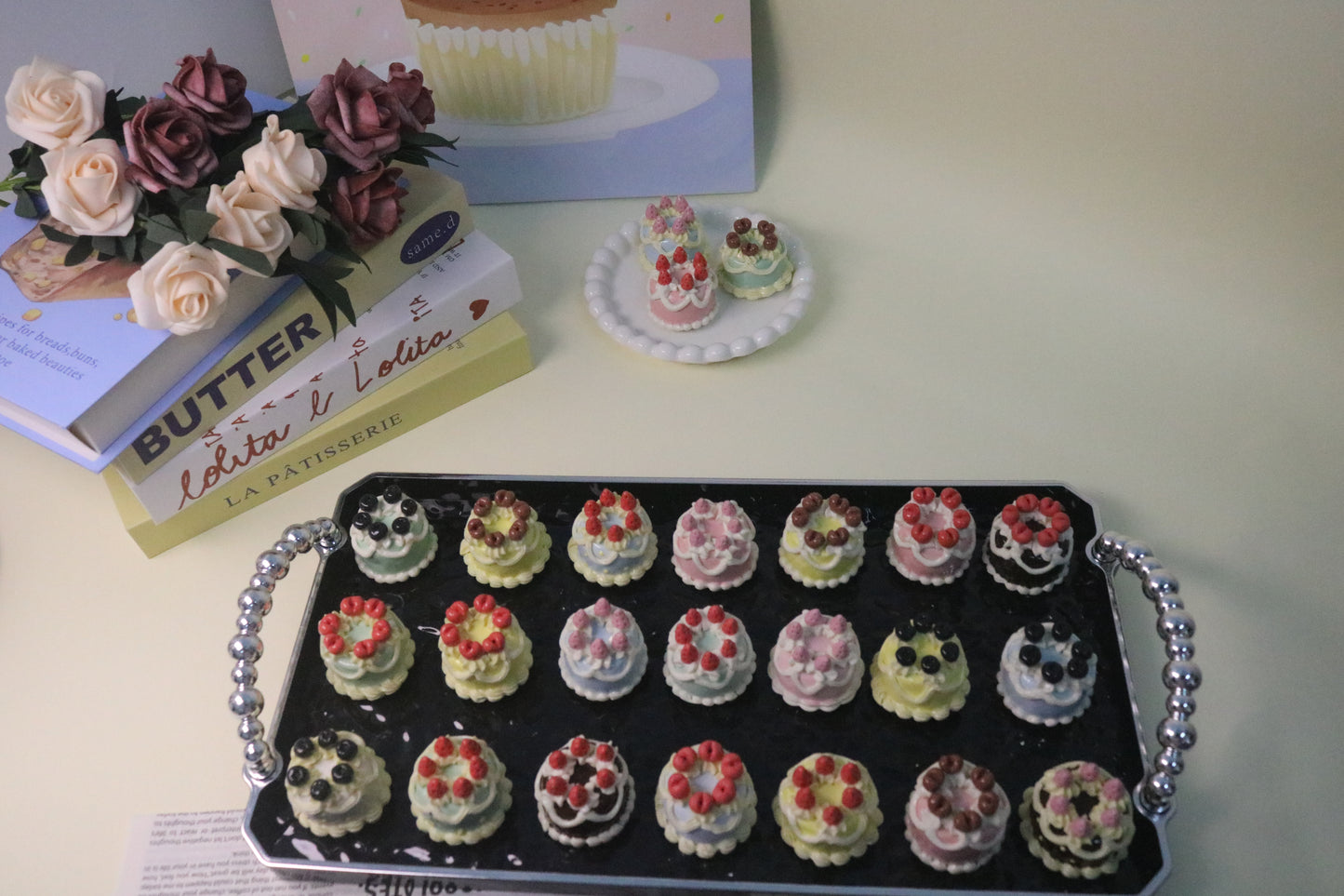 Aesthetic Handmade Ceramic Cake Decor for Cozy Home Styling