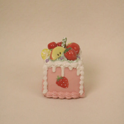 Modern Handmade Ceramic Cake Shape Dessert