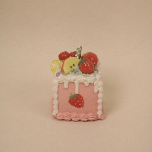 Modern Handmade Ceramic Cake Shape Dessert