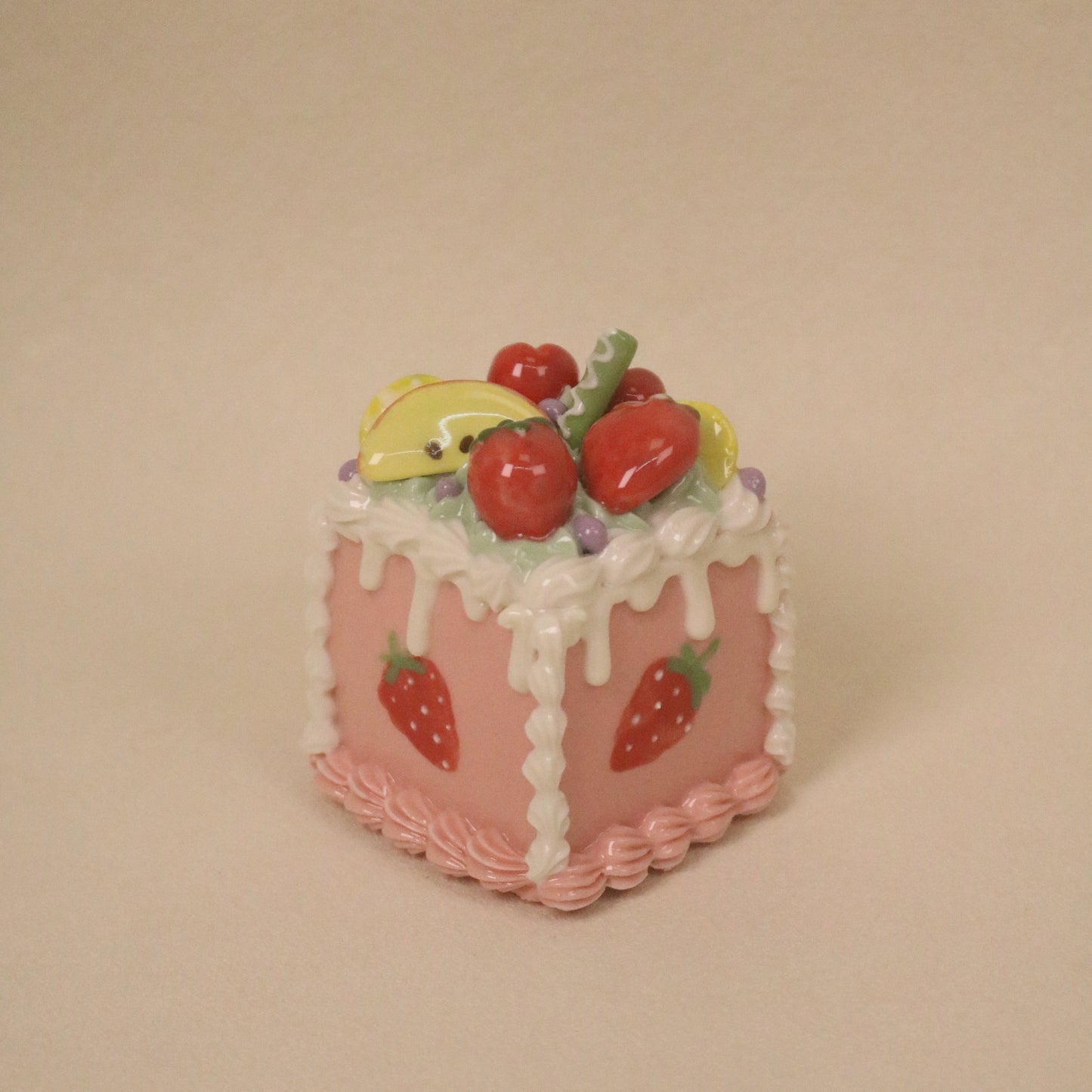 Modern Handmade Ceramic Cake Shape Dessert