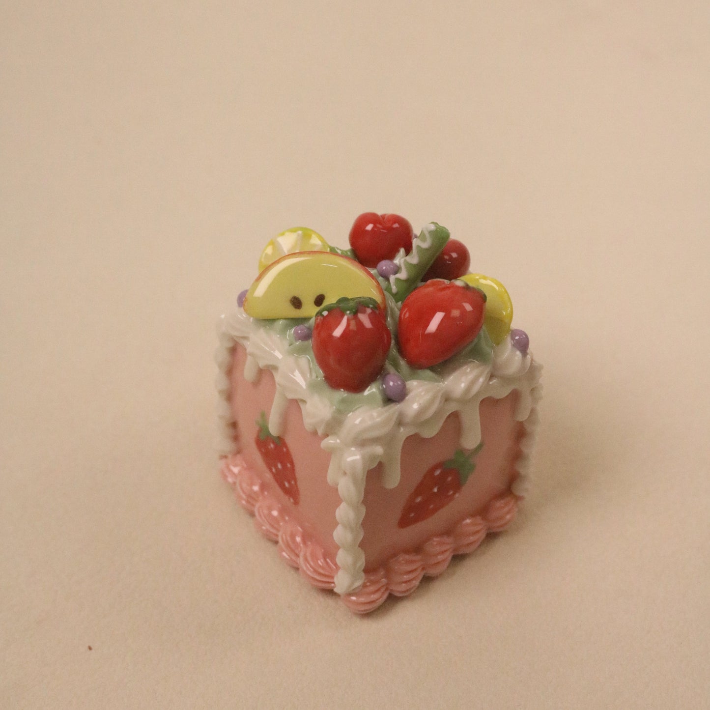 Modern Handmade Ceramic Cake Shape Dessert