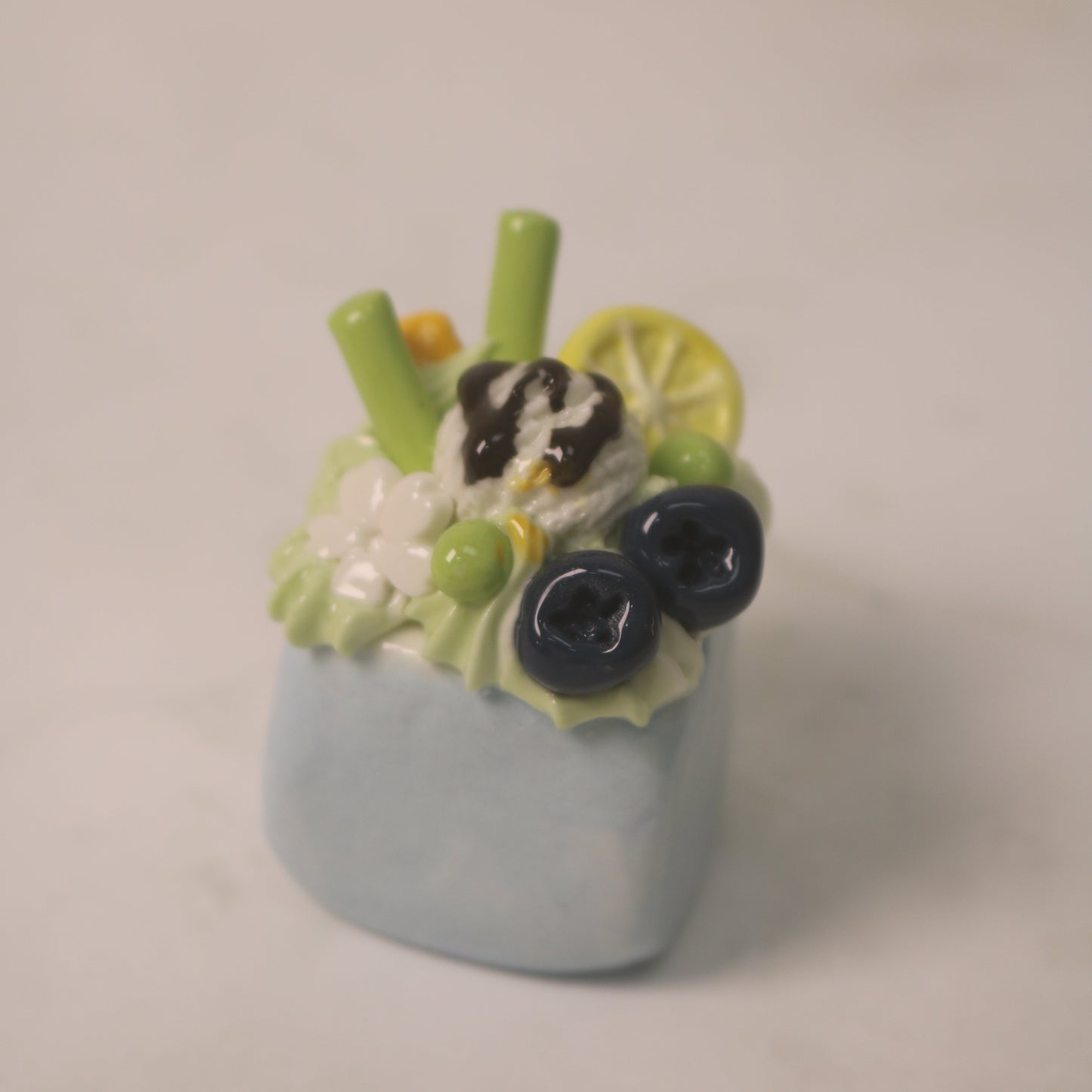 Seraphina’s Velvet Wedge Handmade Ceramic Cake Decor