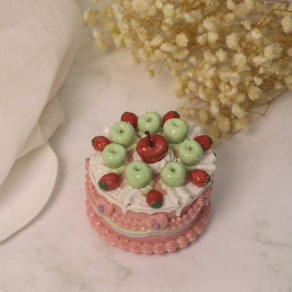 Small Ceramic Cake Sculpture – Handmade Decorative Art Piece