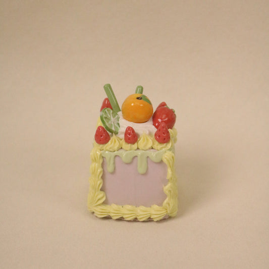 Artistic Ceramic Cake Topper, Handmade Home Decor Accent