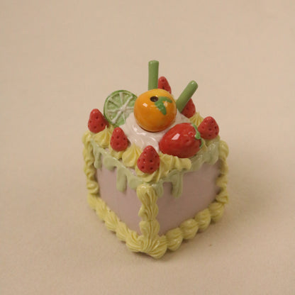 Artistic Ceramic Cake Topper, Handmade Home Decor Accent