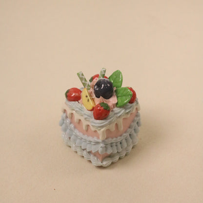 Aesthetic Handmade Ceramic Cake Decor for Cozy Home Styling